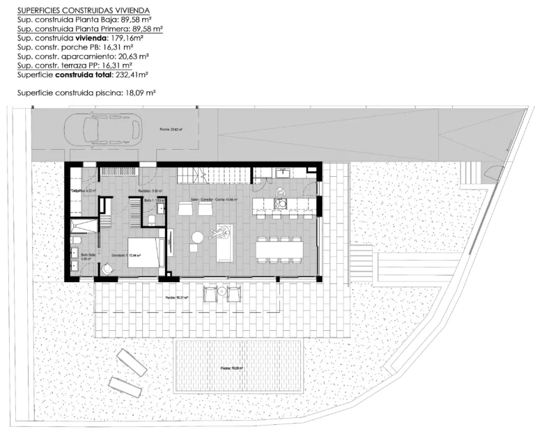 Plano Aura Mas Alba en Sant Pere de Ribes